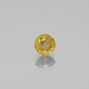0.44 ct Yellow Sphene Stone, Natural Sphene in Round Facet Shape for Sale