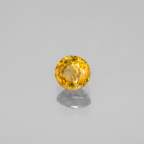 0.51 ct Gold Sphene Stone, Natural Sphene in Round Facet Shape for Sale