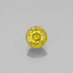 0.80 ct Green Sphene Gemstone, Sphene Gem in Round Facet Shape for Sale.