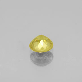 Sphene Gemstone in 5.3 mm Size for Sale, Sphene Stone in Golden Green Color