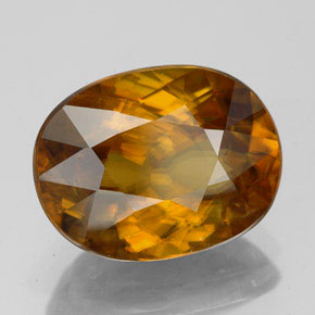4.70 ct Orange Sphene Stone, Natural Sphene in Oval Facet Shape for Sale