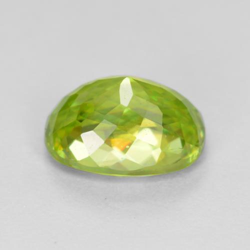Sphene Gemstone in 8.4 x 6.2 mm Size for Sale, Sphene Stone in Bright Lemon Yellow Color