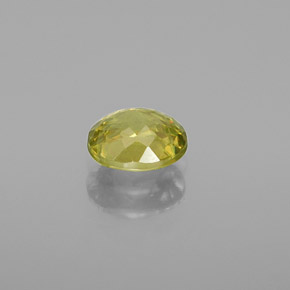 Sphene Gemstone in 6.2 x 5.3 mm Size for Sale, Sphene Stone in Golden Green Color