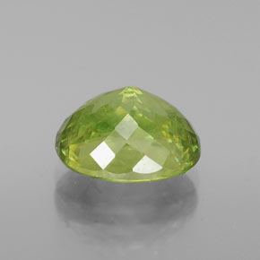 Sphene Gemstone in 9.4 x 8.3 mm Size for Sale, Sphene Stone in Yellowish Green Color