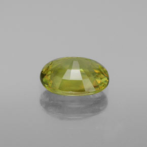 Sphene Gemstone in 8.6 x 6.3 mm Size for Sale, Sphene Stone in Yellowish Green Color