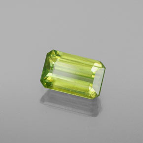 1.08 ct Green Sphene Stone, Natural Sphene in Octagon Facet Shape for Sale