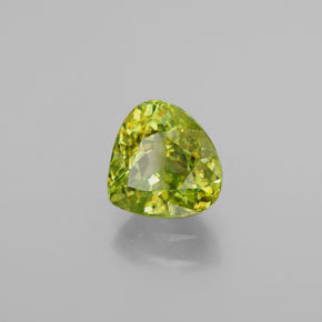 2.37 ct Green Sphene Stone, Natural Sphene in Pear Facet Shape for Sale