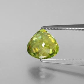 Sphene Gemstone in 8.4 x 8.1 mm Size for Sale, Sphene Stone in Golden Green Color