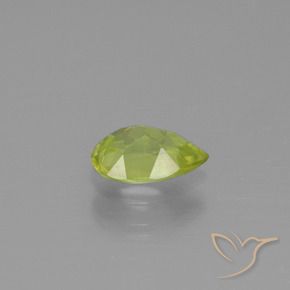 Sphene Gemstone in 7.5 x 5.1 mm Size for Sale, Sphene Stone in Lemon Yellow Color
