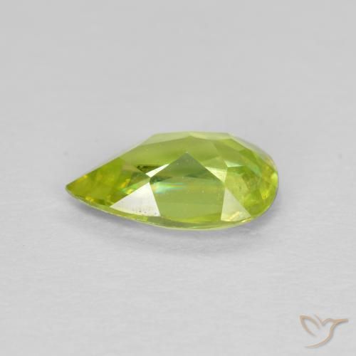 Sphene Gemstone in 8 x 5 mm (calibrated) Size for Sale, Sphene Stone in Light Yellow Color