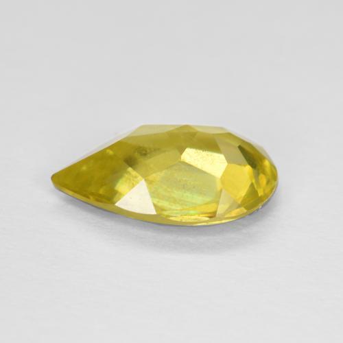 Sphene Gemstone in 9.6 x 6.3 mm Size for Sale, Sphene Stone in Medium Yellow Color
