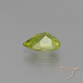 Sphene Gemstone in 8.2 x 5.5 mm Size for Sale, Sphene Stone in Lemon Yellow Color