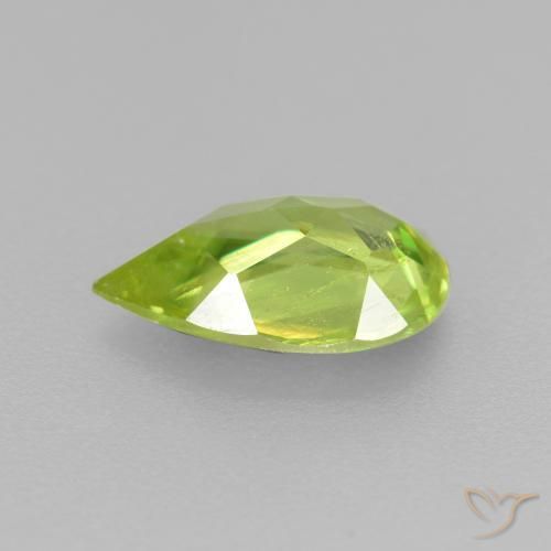 Sphene Gemstone in 9 x 6 mm (calibrated) Size for Sale, Sphene Stone in Bright Lemon Yellow Color