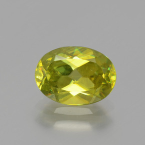1.5ct Oval Facet Greenish Golden Sphene Gem for sale 1.5ct Oval Facet Greenish Golden Sphene Gem (ID: 390817)