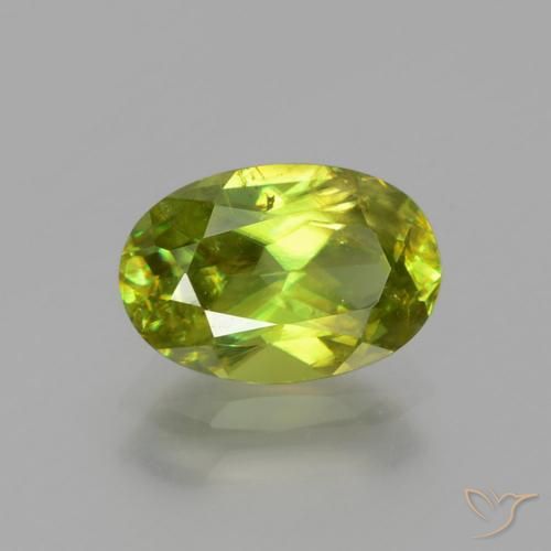 1.76ct Natural Bright Green Sphene, Oval, SI