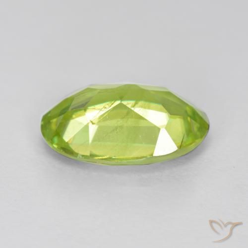 Sphene Gemstone in 9 x 6 mm (calibrated) Size for Sale, Sphene Stone in Light Yellow Color