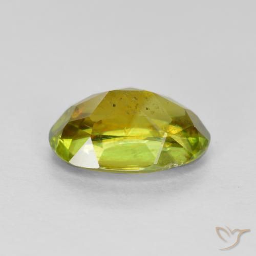 Sphene Gemstone in 8.2 x 5.6 mm Size for Sale, Sphene Stone in Medium Yellow Color
