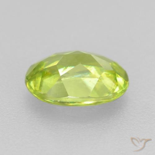 Sphene Gemstone in 6.6 x 4.7 mm Size for Sale, Sphene Stone in Bright Green Color