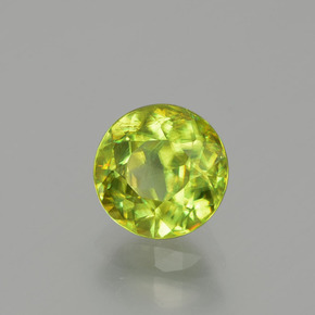 1.20 ct Green Sphene Stone, Natural Sphene in Round Facet Shape for Sale