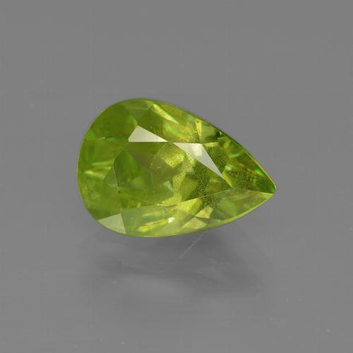 Ярко-зеленый Сфен Камень - 2.1ct Фасетная Груша (ID: 413840)