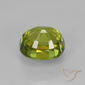 Sphene Gemstone in 8.6 x 7.5 mm Size for Sale, Sphene Stone in Bright Green Color