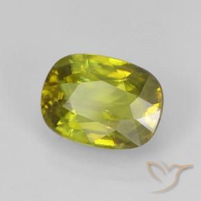 2.70 ct Green Sphene Stone, Natural Sphene in Oval Facet Shape for Sale