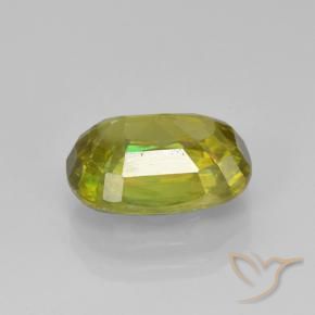 Sphene Gemstone in 10 x 7 mm (calibrated) Size for Sale, Sphene Stone in Warm Forest Green Color