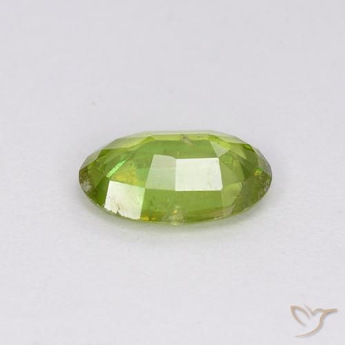 Sphene Gemstone in 7.3 x 5 mm Size for Sale, Sphene Stone in Bright Green Color