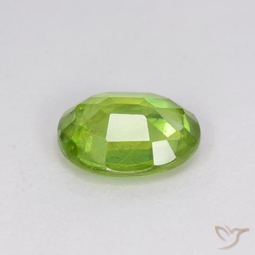 Sphene Gemstone in 7.4 x 5.9 mm Size for Sale, Sphene Stone in Medium Green Color
