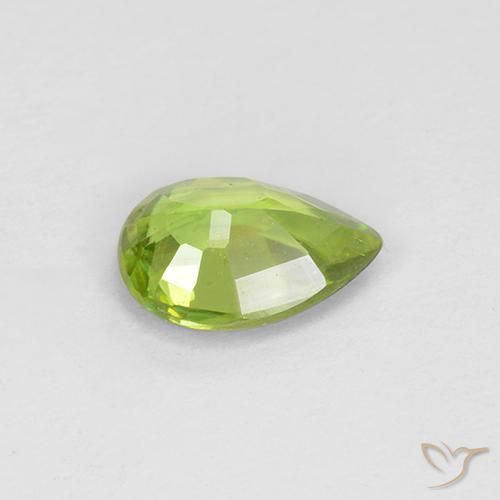 Sphene Gemstone in 7 x 5 mm (calibrated) Size for Sale, Sphene Stone in Bright Green Color
