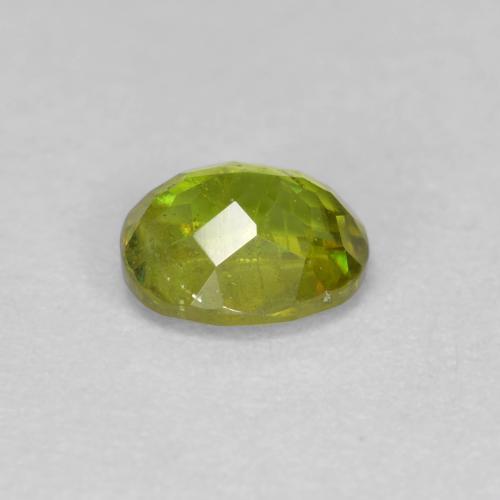 Sphene Gemstone in 5.2 x 4.3 mm Size for Sale, Sphene Stone in Medium Green Color