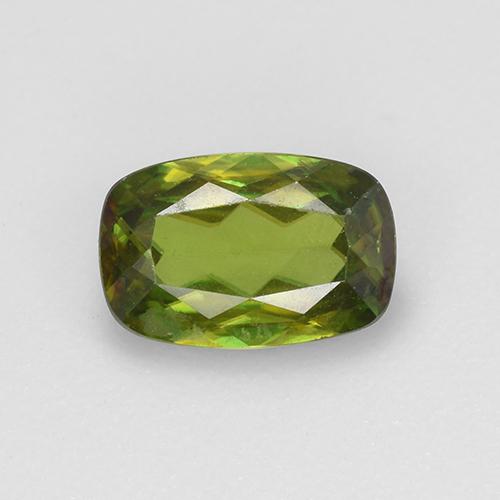 Травянисто-зелёный Сфен Камень - 0.8ct Огранка Подушечка (ID: 513355)