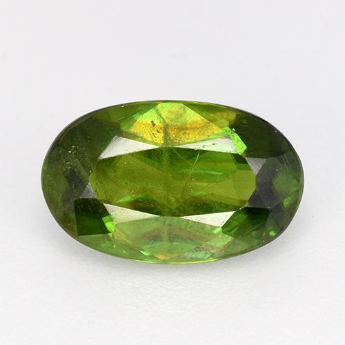 Verde alga Esfena Gema - 1.2ct Forma ovalada (ID: 513364)