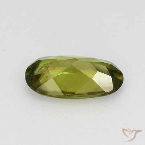 Sphene Gemstone in 7.8 x 4.4 mm Size for Sale, Sphene Stone in Medium Green Color