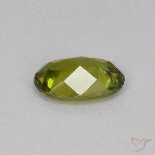 Sphene Gemstone in 6.6 x 4.5 mm Size for Sale, Sphene Stone in Warm Earthy Green Color