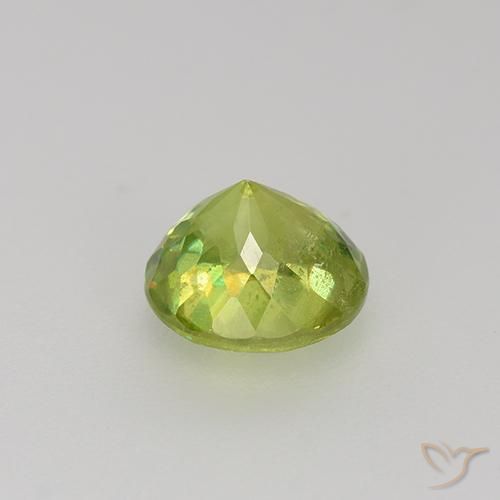 Sphene Gemstone in 6.5 mm (calibrated) Size for Sale, Sphene Stone in Light Yellow Color