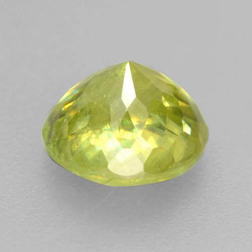 Sphene Gemstone in 6.5 mm (calibrated) Size for Sale, Sphene Stone in Light Yellow Color