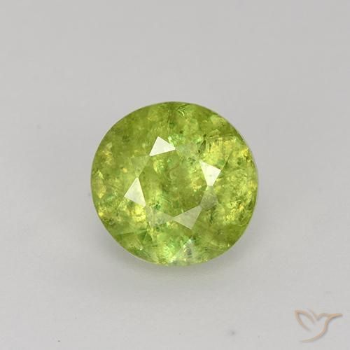 1.06 ct Yellow Sphene, 6.2 mm Round Cut From Sri Lanka, Photo A