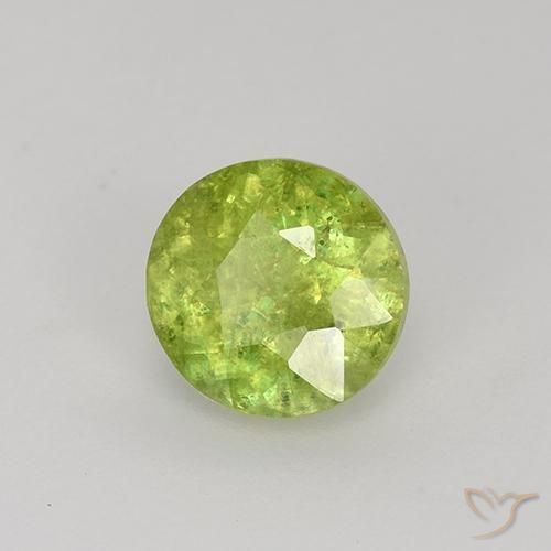 1.06 ct Yellow Sphene Stone, Natural Sphene in Round Facet Shape for Sale