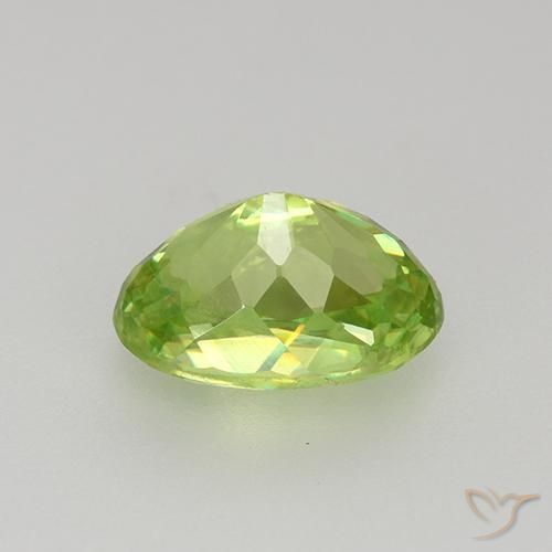 Sphene Gemstone in 7.7 x 5.5 mm Size for Sale, Sphene Stone in Light Lively Green Color