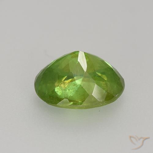 Sphene Gemstone in 7.6 x 6.1 mm Size for Sale, Sphene Stone in Medium Green Color