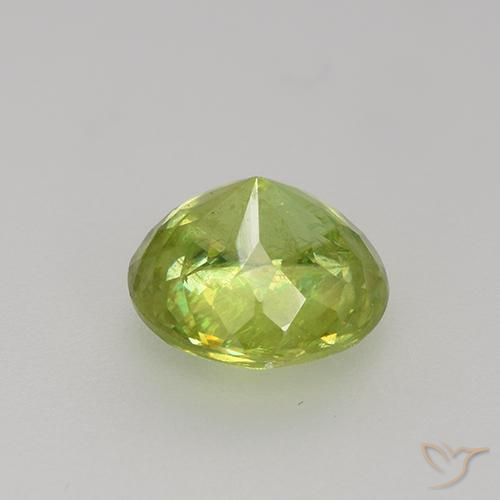 Sphene Gemstone in 6.5 mm (calibrated) Size for Sale, Sphene Stone in Light Yellow Color