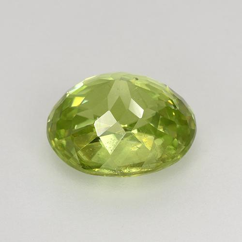 Sphene Gemstone in 7.7 x 6.5 mm Size for Sale, Sphene Stone in Light Yellow Color
