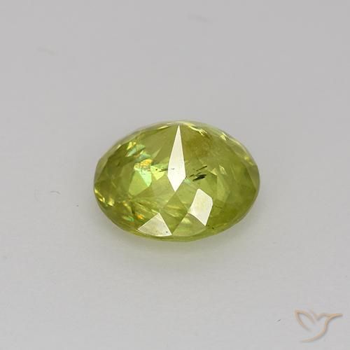 Sphene Gemstone in 6.5 mm (calibrated) Size for Sale, Sphene Stone in Lemon Yellow Color