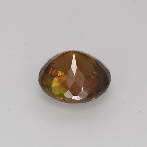 Sphene Gemstone in 6.5 mm (calibrated) Size for Sale, Sphene Stone in Earthy Brown Color