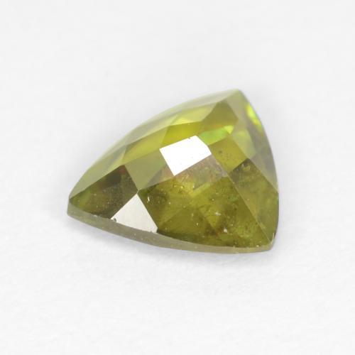 Sphene Gemstone in 5.9 x 5 mm Size for Sale, Sphene Stone in Yellowish Green Color