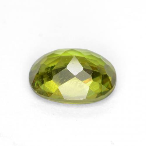 Sphene Gemstone in 5.8 x 4.3 mm Size for Sale, Sphene Stone in Warm Earthy Green Color
