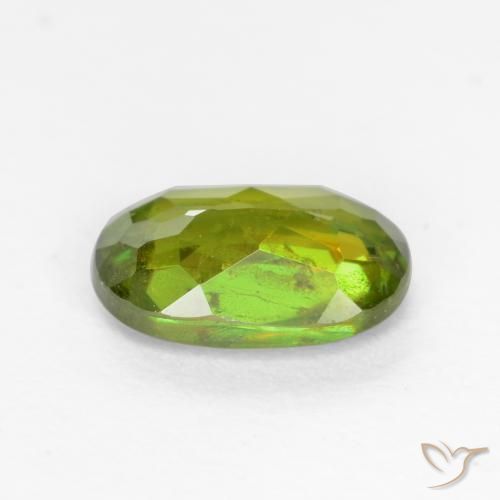 Sphene Gemstone in 6.5 x 4.5 mm Size for Sale, Sphene Stone in Forest Green Color