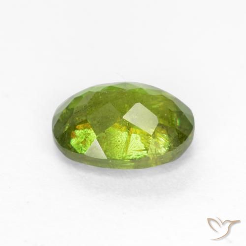 Sphene Gemstone in 5.9 x 4.6 mm Size for Sale, Sphene Stone in Forest Green Color