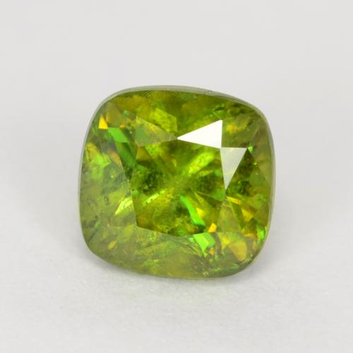 0.80 ct Green Sphene Stone, Natural Sphene in Cushion-Cut Shape for Sale